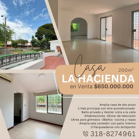 Amplia Casa En El Barrio La Hacienda