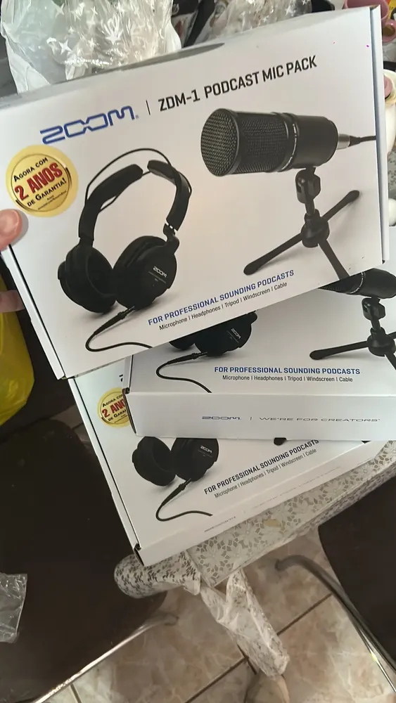 Zoom Zdm-1 Kit Completo Para Podcast Preto | Parcelamento sem juros