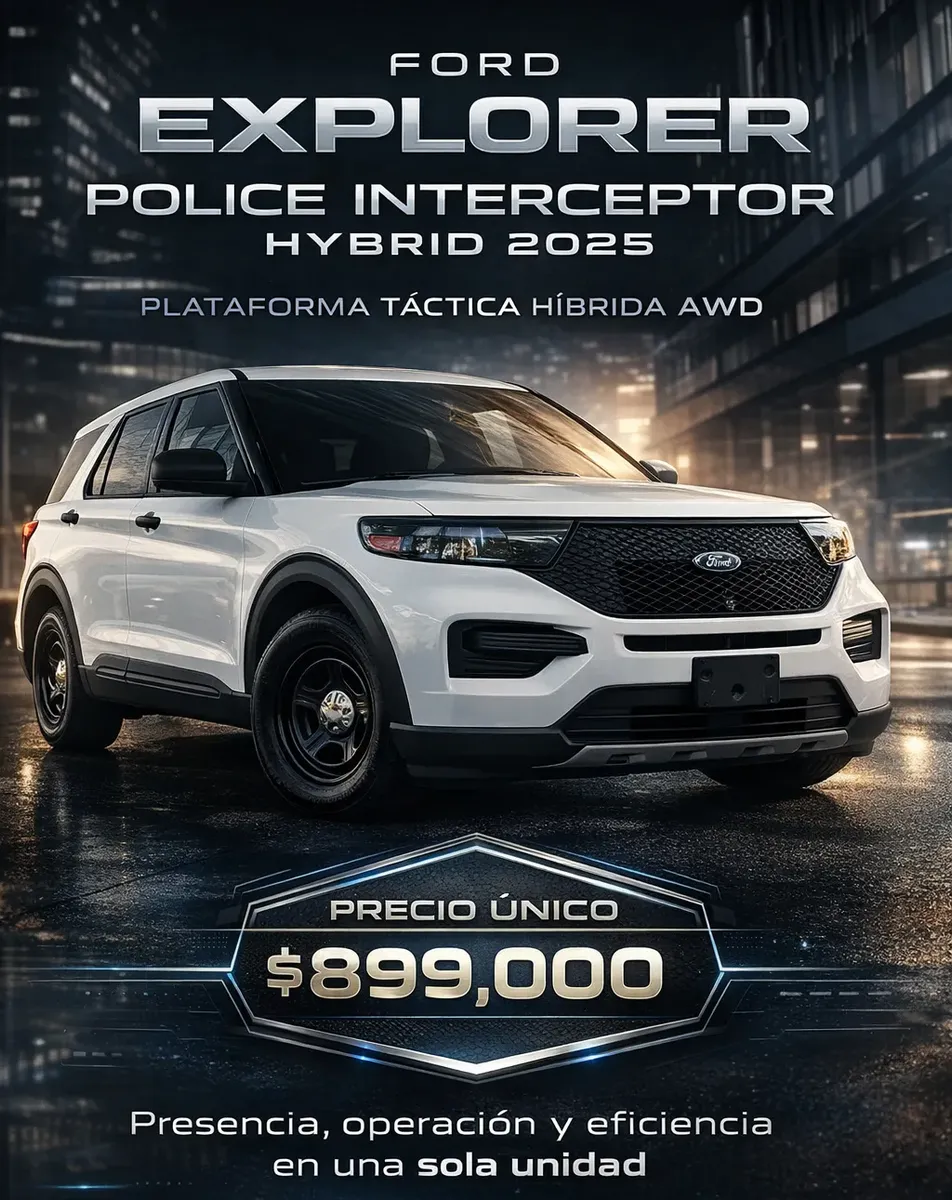 Ford Explorer 2025 Police Interceptor Híbrida Awd
