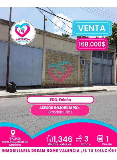 Galpon En Venta  Zona Industrial De Mariara  Edo. Carabobo 