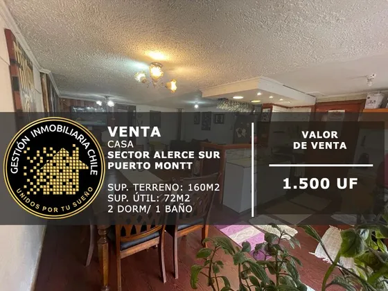 Se Vende Cómoda Casa 2d/1b En Alerce Sur, Puerto Montt
