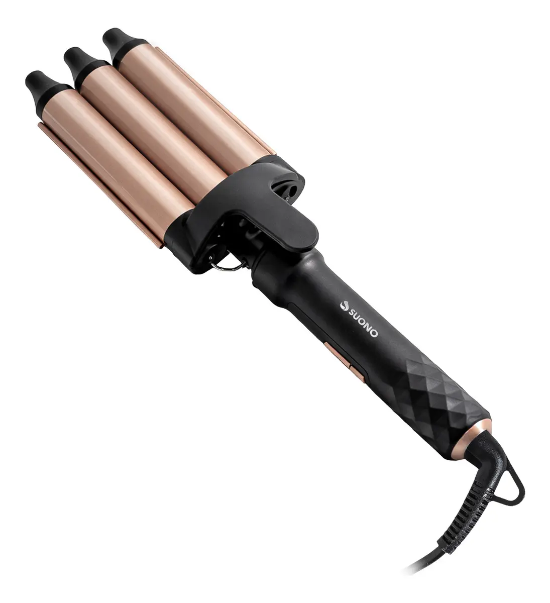 Buclera de Pelo Rizador 3 tubos Suono Ondulera Cable 360° giratorio Modelador de Cabellos Con 5 Ajustes de Temperatura 1