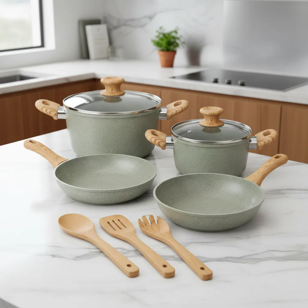Conjunto 4 Peças Panelas Frigideiras Utensílios Indução