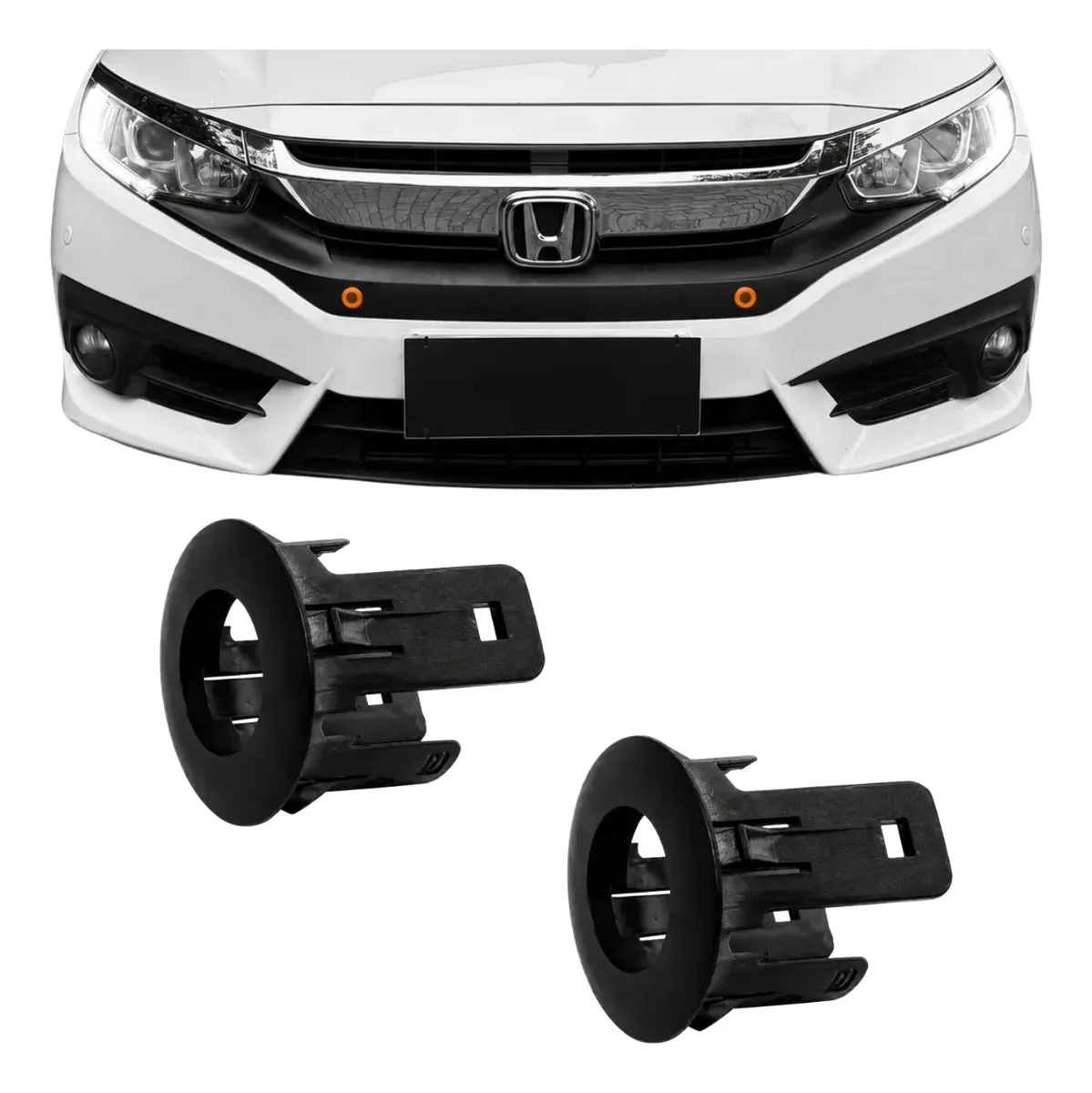 Par Acabamento Moldura Sensor Estacionamento Honda Civic G10