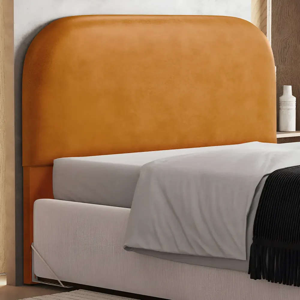 Cabeceira Box Casal 140cm Orgânica Lanna Couríssimo Whisky