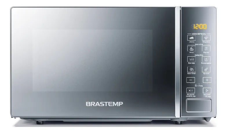 Micro-ondas Brastemp 20 Litros Em Inox Espelhado - Bms20ar