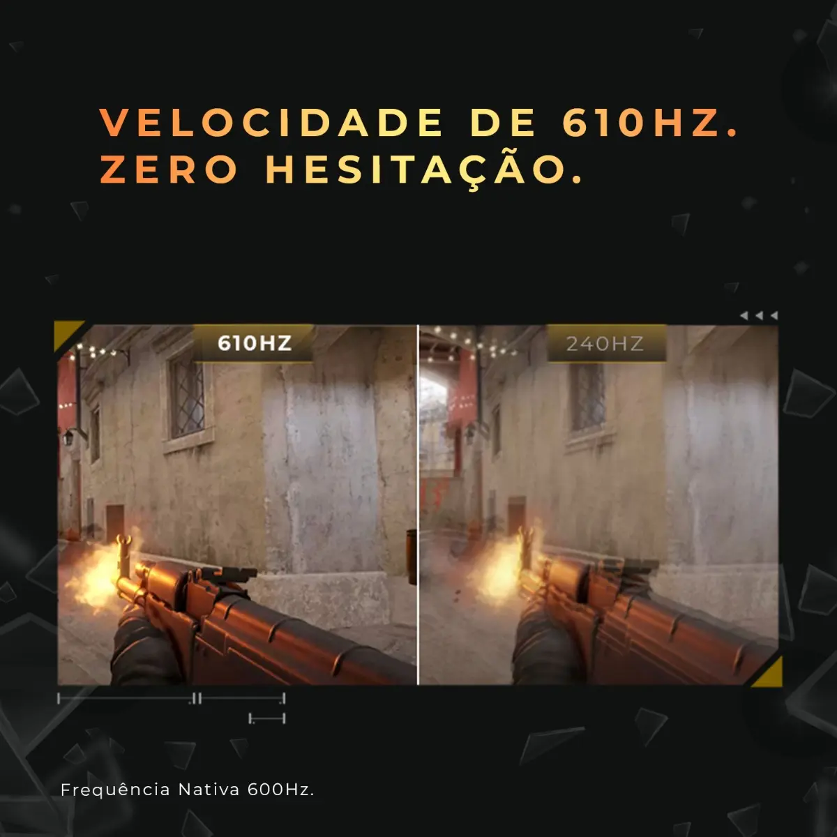 Monitor Gamer Agon Pro Cs2 24  610hz 0.3ms Cs24a/p Preto 127/220v