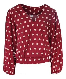 Blusas de pepas rojas hotsell