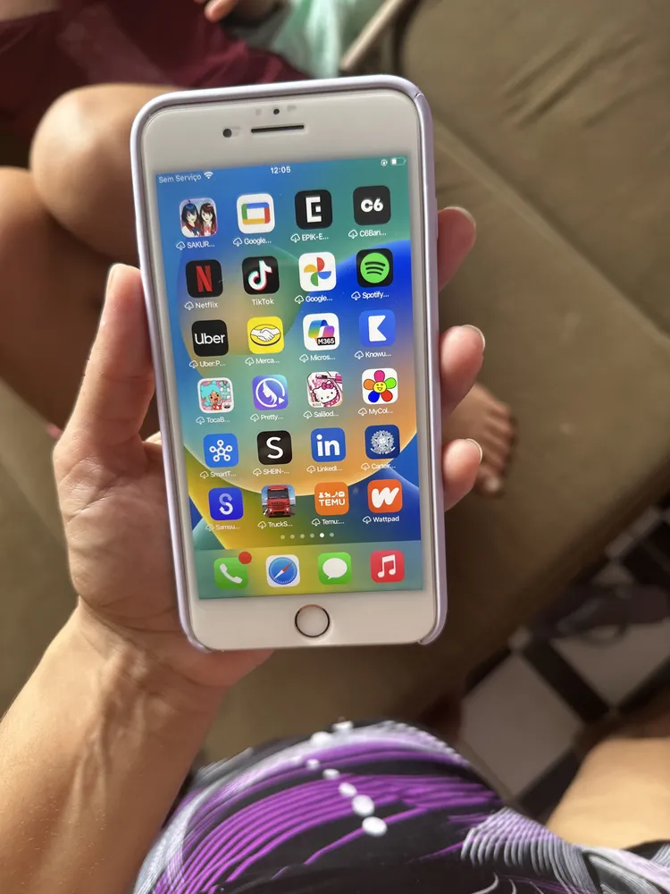 iPhone 8 Plus 256 GB cinza-espacial - Excelente (Recondicionado