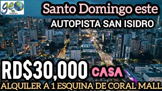 Casa En Alquiler En Autopista San Isidro Proximo A Tienda La Sirena Y Los Testigo De Jehova, Rd$30,000 Alquiler