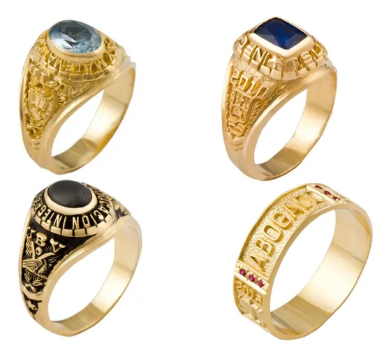 Precios de anillos de graduacion oro 18k sale