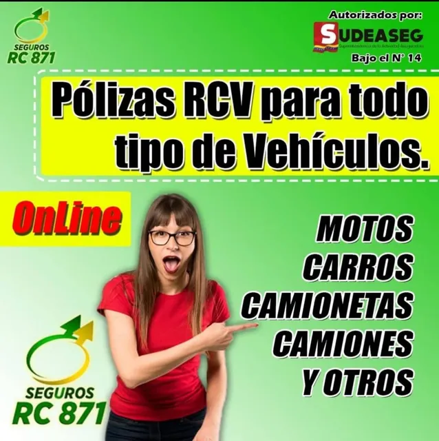 Pólizas Rcv Todo Tipo De Vehículos Autorizados Sudeaseg