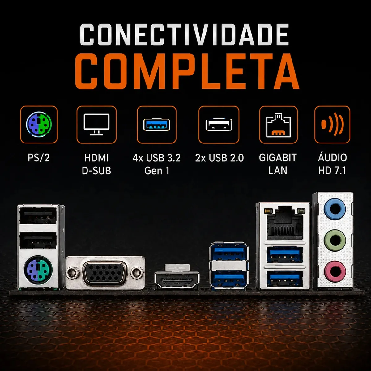 Placa Mãe A520m K V2 Amd Am4 Matx Ddr4 Gigabyte Cor Preto
