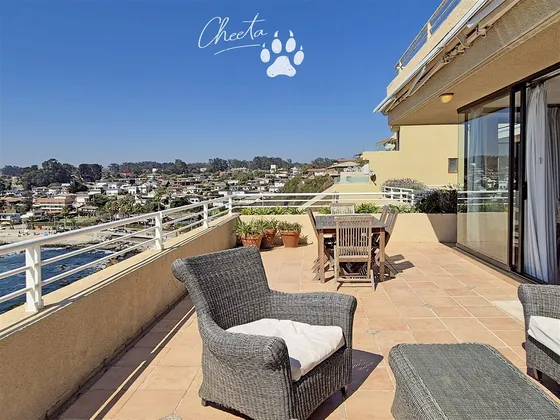 Departamento Amoblado Con Vistas Al Mar En Algarrobo 