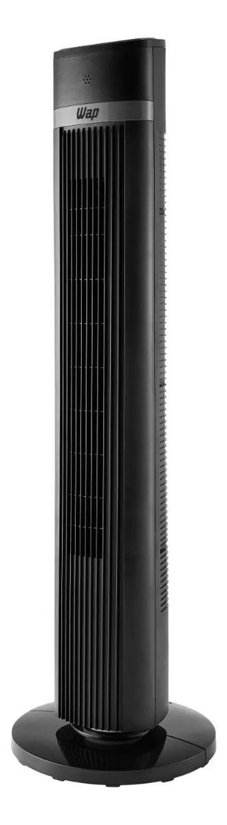 Ventilador De Torre Wap Air Silence Com Ajuste De 4 Velocidades 30 Cm 50/60 Hz Preto 127v Plástico