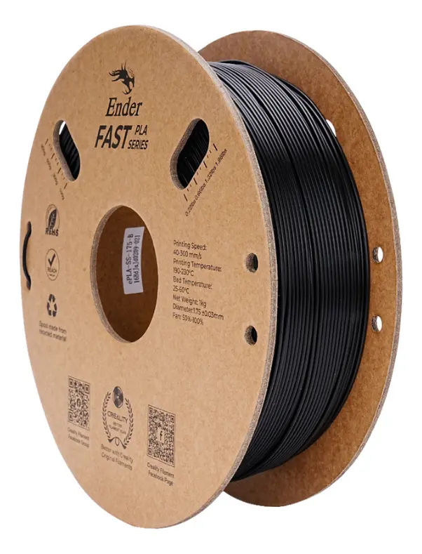 Creality Ender Fast PLA 1.75mm 1kg — Preto