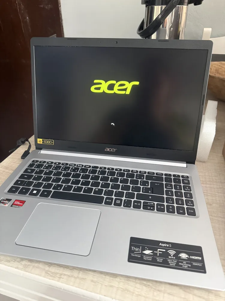 Notebook Acer Aspire 5 A515-45-R043 - AMD Ryzen 5 5500U • 16 GB DDR4 • 512 GB SSD • Tela 15,6" FHD IPS • Windows 11 Home • Wi-Fi 6 - Imagem 4