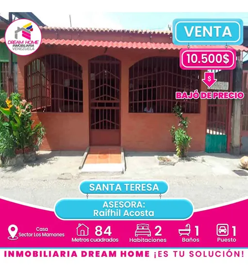 Casa En Venta Sector Los Mamones - Santa Teresa Del Tuy