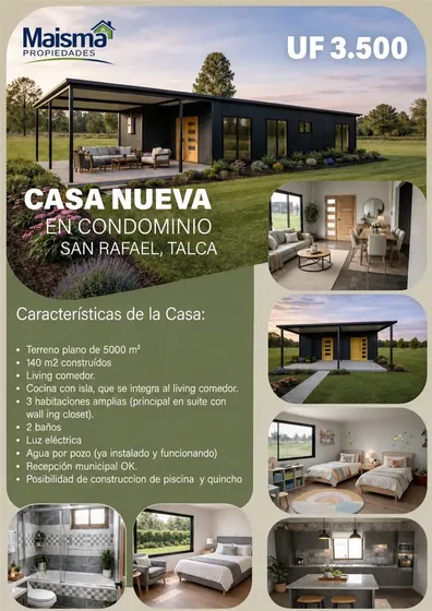 Casa En Venta De 3 Dorm. En San Rafael