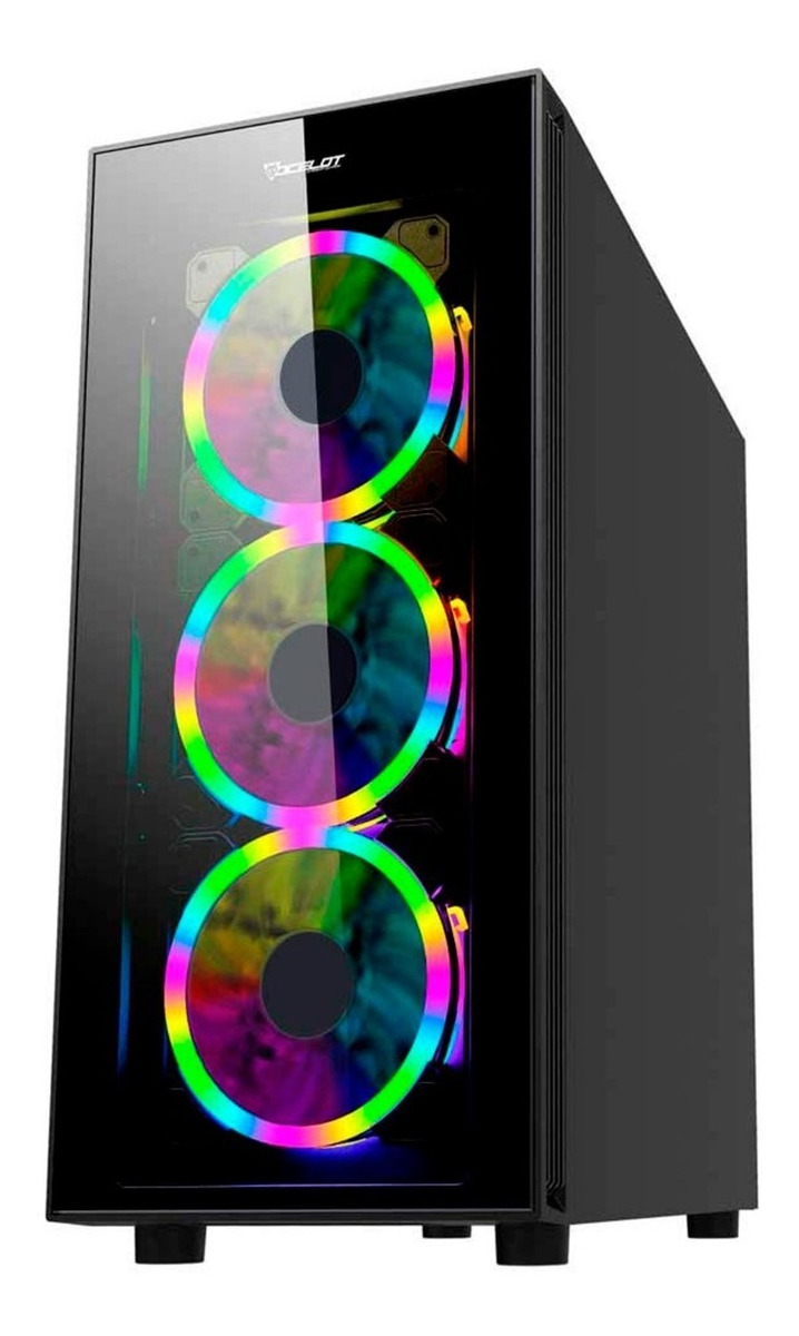 Gabinete Gamer Atx Ocelot Ogmc01 Panel De Cristal Templado | Mercado Libre