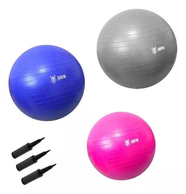 Kit Bolas de Pilates - 55cm + 65cm + 75cm - Muvin - KIT-200