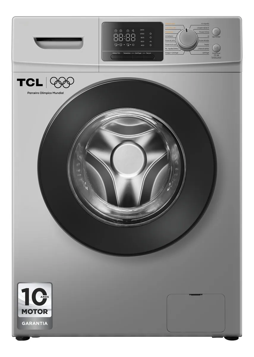 Lava e Seca TCL 11Kg / 7Kg Prata Inverter com lavagem a seco C311WDS1 - Imagem 4