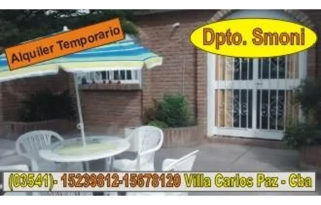 Departamento Temporario - Villa Carlos Paz. Para 4/5 Personas