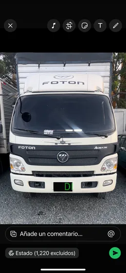 Foton Cabina Y Media Mod 2020 Único Dueño