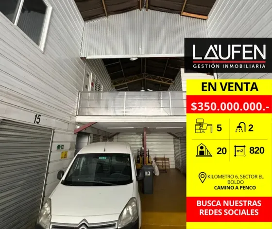 Se Vende Galpón Con Oficinas Y Bodegas Camino A Penco