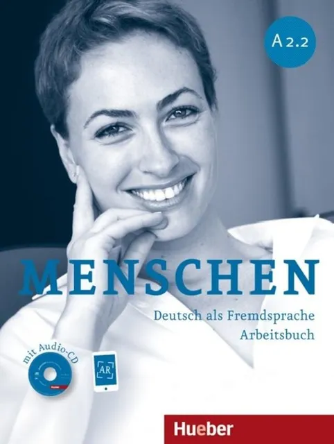 Menschen A2.2 - Arbeitsbuch mit audio-CD + ar-app - Deutsch als fremdsprache, de Pude, Angela. Editora Distribuidores Associados De Livros S.A., capa mole em alemão, 2013 | Parcelamento sem juros