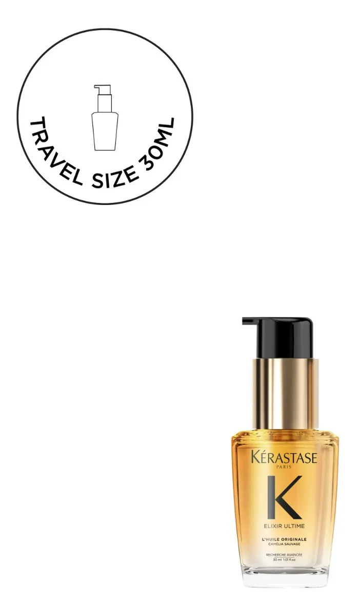 Kérastase Elixir Ultime L’Huile Originale Óleo Capilar de Nutrição Profunda, Brilho Intenso e Termoproteção, 30 ml