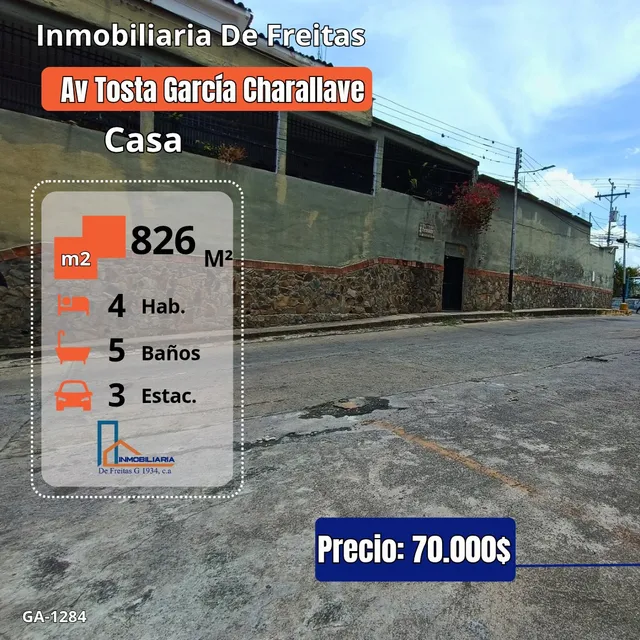 Casa De 2 Niveles Ubicada En La Av Tosta García - Charallave. 