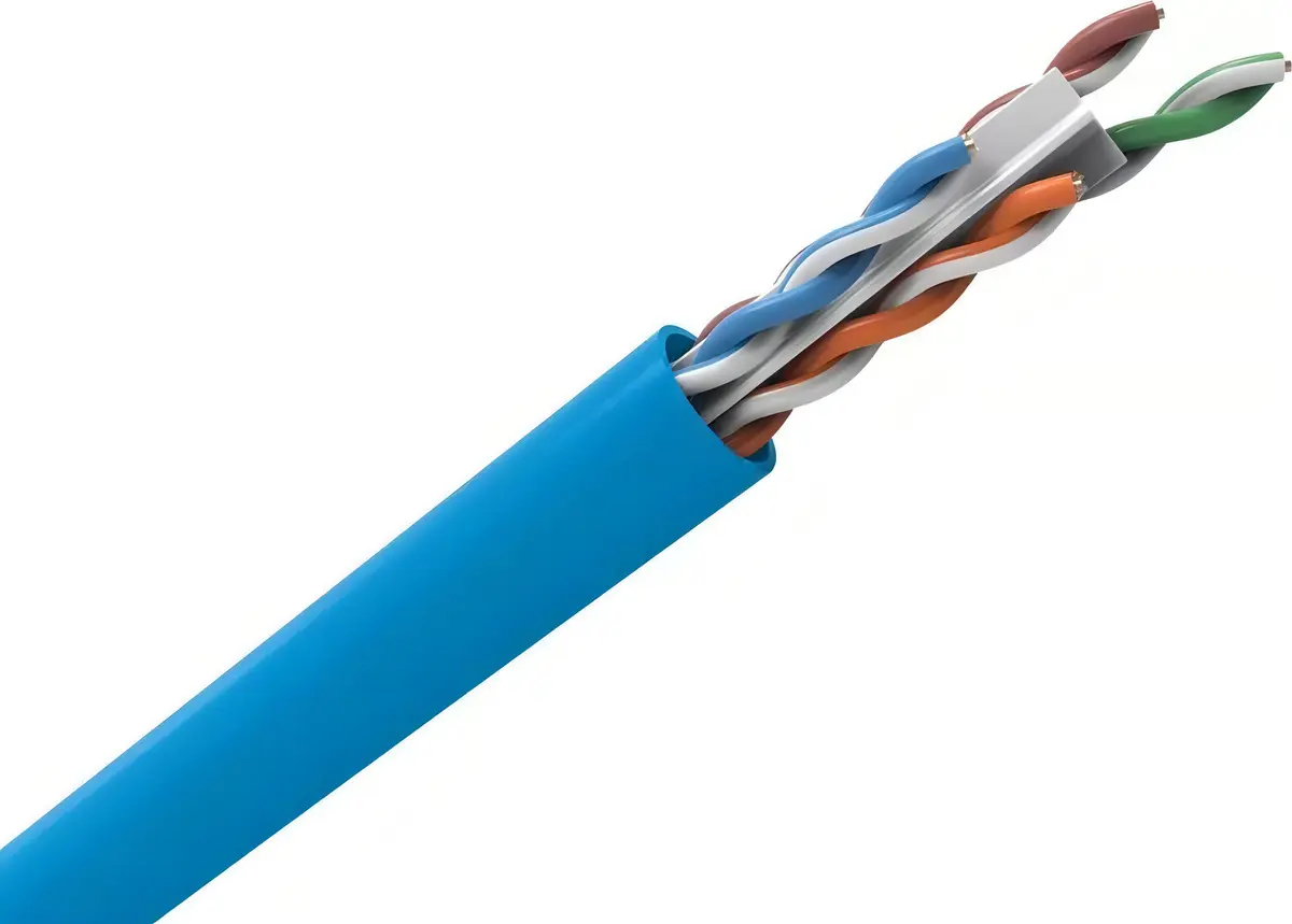 Cabo de Rede Furukawa Soho Plus CAT6 305 Metros CMX 24AWG 4 Pares 8 Fios 100% Cobre Anti-chamas - Azul