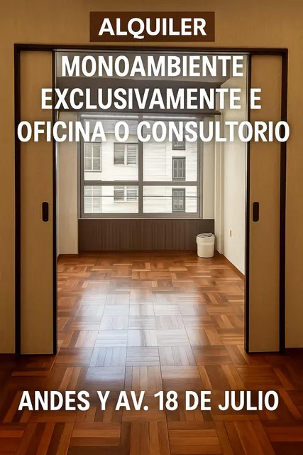 Alquilo Mono Ambiente Kitchenette Baño En Andes Y 18 Julio