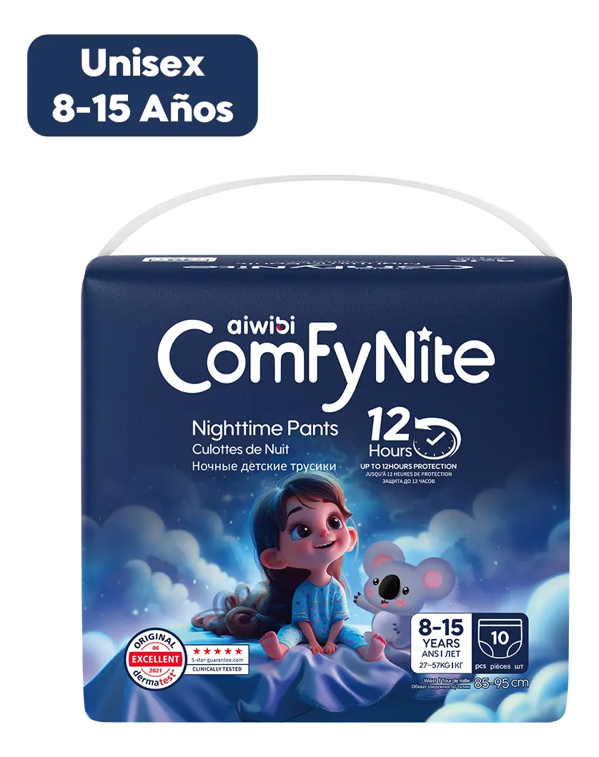 AIWIBI COMFYNITE NOCTURNOS CALZONCITOS PAQUETE (10 UNID.) 27-57 KILOS