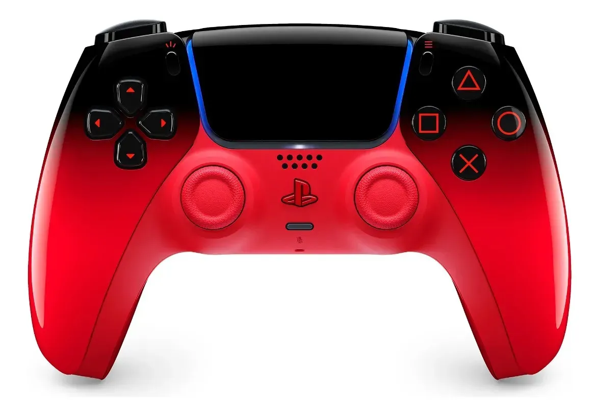 Controle Sem Fio Sony DualSense Hyperpop para PS5, Vermelho Techno Red