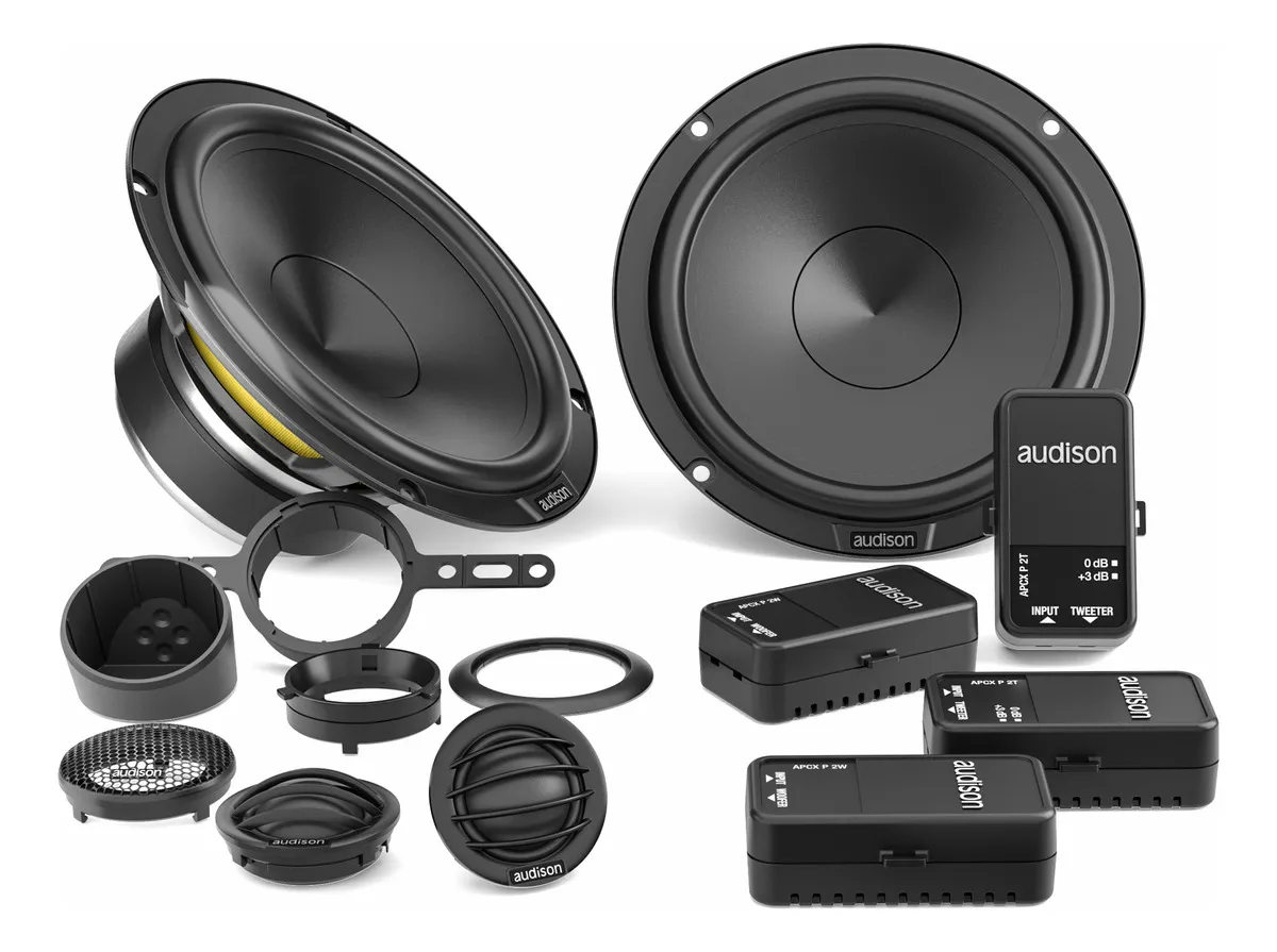 Kit Falante 2 Vias Audison Prima Apk 165p 6 230w Rms Par Cor Preto