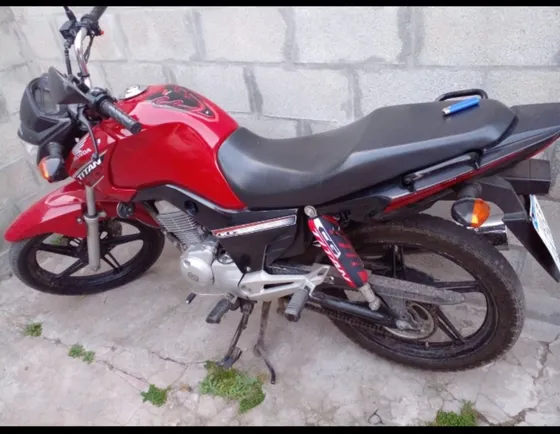 Moto Honda Titán New Color Roja Lista Para Transferir