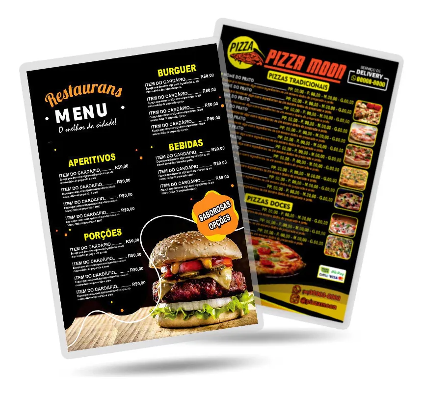 Laminated A4 Menu460955769384488960