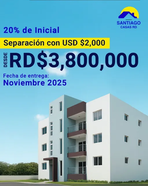  Nuevo Proyecto Residencial En Santiago  Entrega En Novie