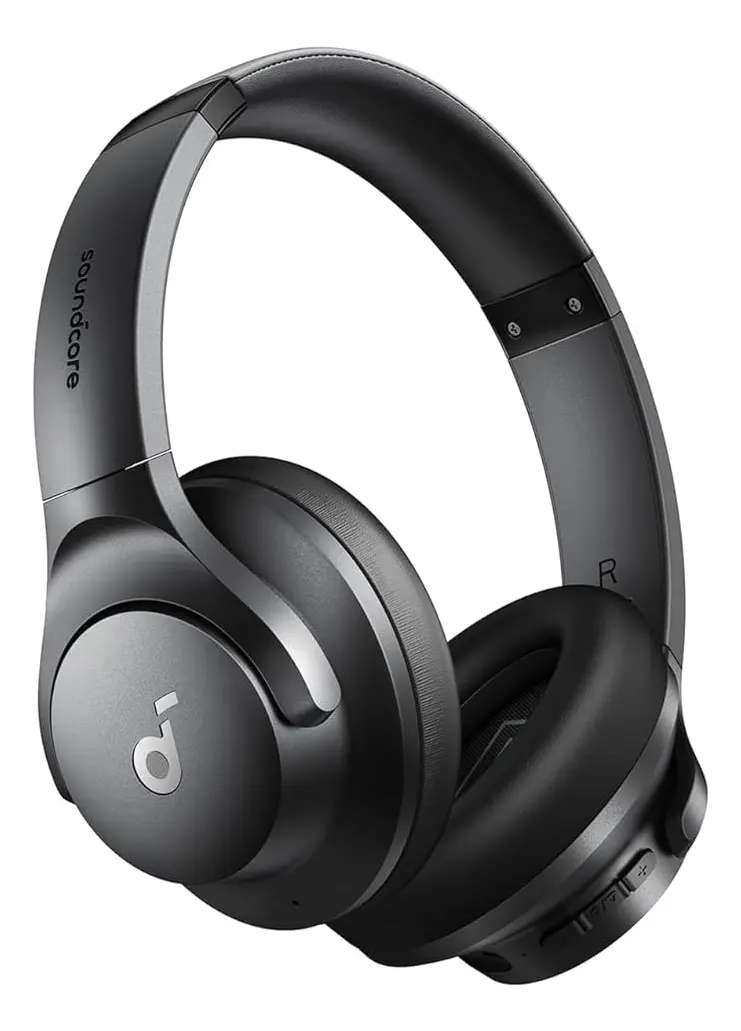 Anker Soundcore Q20i Auriculares Inalámbricos / ANC Híbrido Activo / Hi-Res por AUX / BassUp Graves Potentes / Hasta 60h Batería / Modo Tran