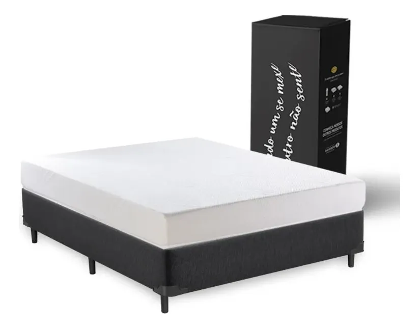 Cama Box + Colchão Smart Comfort King Star Queen 158x198