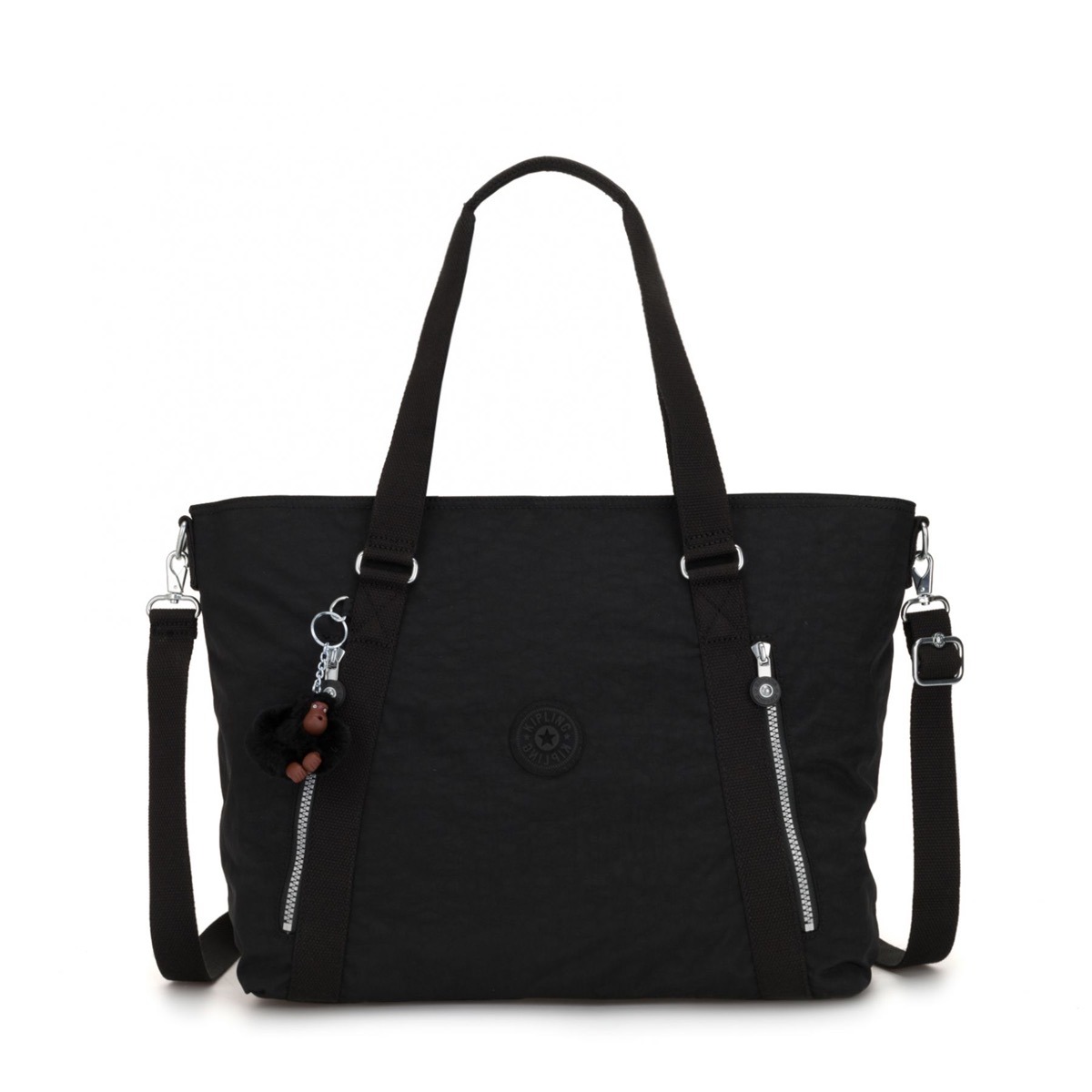 Kipling Bolsa Tote Extra Grande Skyler Negro Original Meses sin intereses