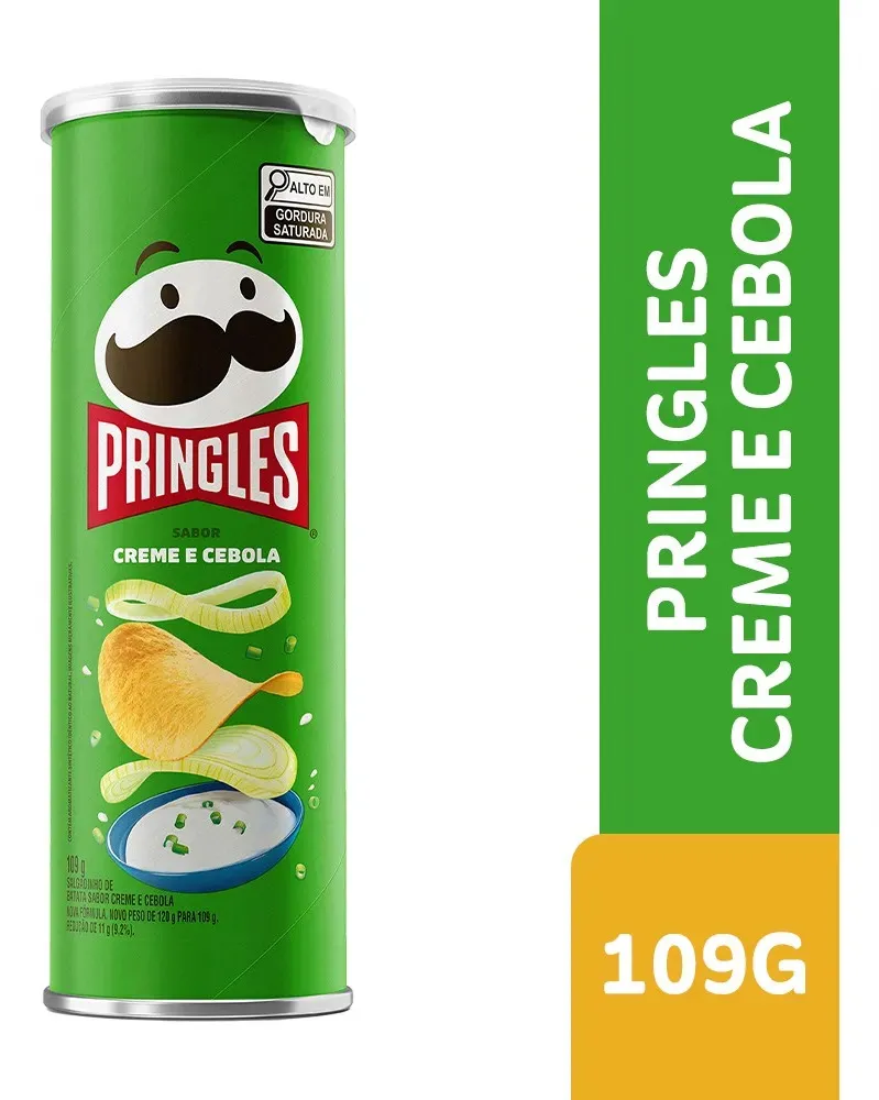 Salgadinho de Batata Pringles creme e cebola 109g
