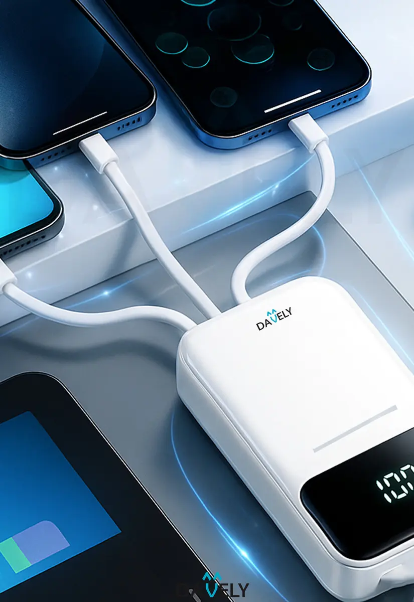Power Bank 20.000mah 22.5w Carga Rápida Com Display Digital Carregador Portátil Carga Rápida Premium Compatível Com... Preto/branco (modelo1)