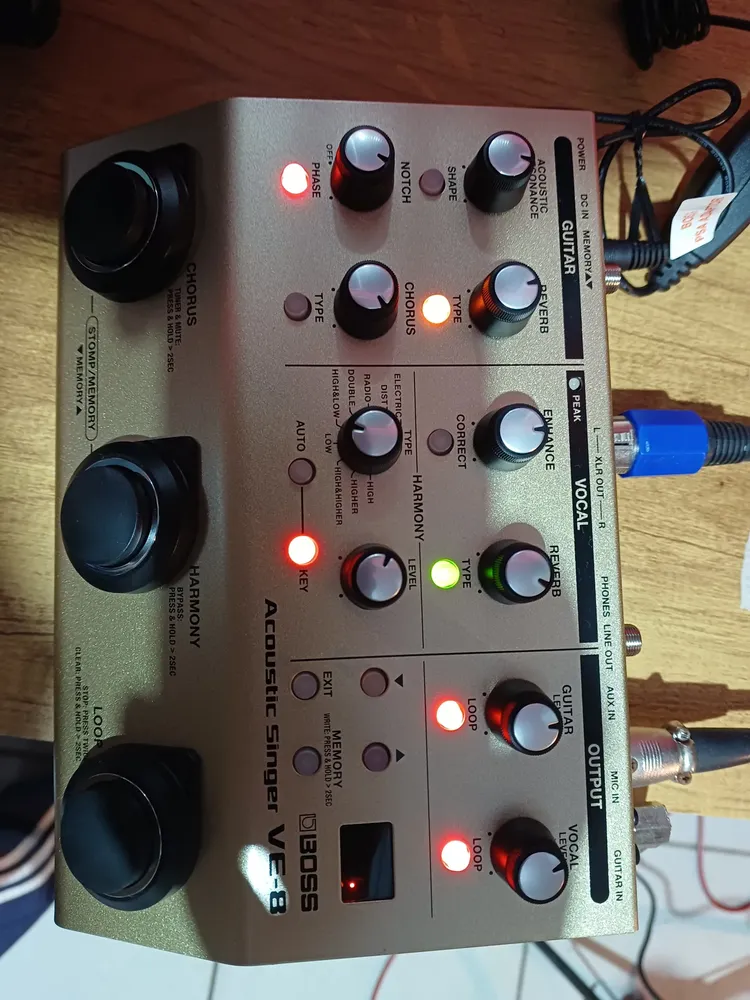 Pedal de efeito Boss Vocal Effects Acoustic Singer VE-8 | MercadoLivre