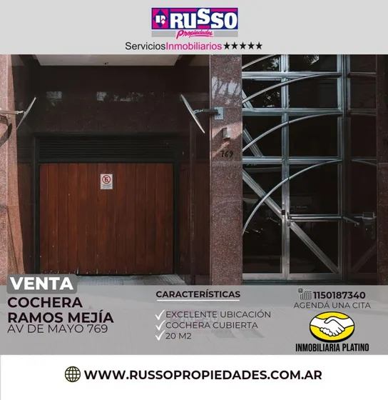 Venta Cochera Cubierta Ramos Mejia