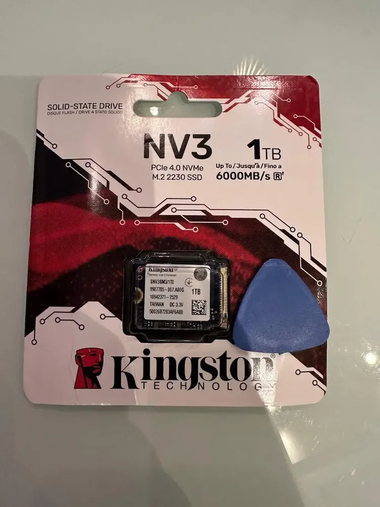 Ssd M.2 2230 Kingston Nv3 Mini 1TB Nvme Pcie 4.0 SNV3SM3/1T0