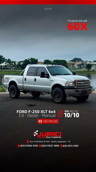 Ford F-250 3.9 Xlt Cab. Dupla 4x4 4p