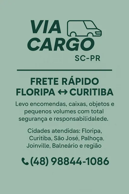 Frete Rápido Floripa X Curitiba